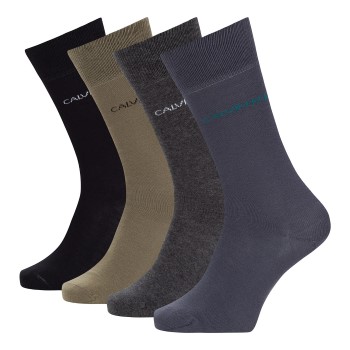 Calvin Klein Strømper 4P Palmer Socks Gift Box Sort/Blå One Size Herre