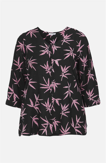 Mønstret viskosebluse Orel