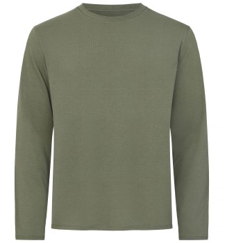 Resteröds Bamboo Long Sleeve Shirt Mørkgrøn Large Herre