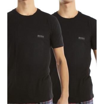 Hugo Boss 2P Regular Fit Crew Neck T-shirt Sort bomuld XX-Large Herre