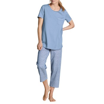 Calida Sunset Dreams Pyjama Lyseblå bomuld Small Dame