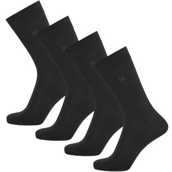 JBS of Denmark Strømper 4P Bamboo Blend Socks Sort Str 40/45 Herre
