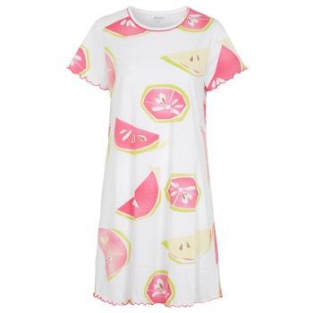 Damella Watermelon AOP Short Sleeve Nightdress Mønster bomuld Medium Dame