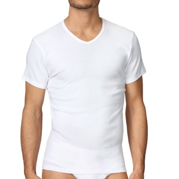 Calida Cotton 1 Herr T-Shirt V 14315 Hvid bomuld Small Herre