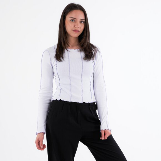 Purnomi contrast blouse