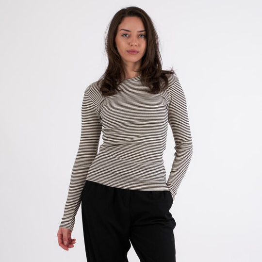 2x2 cotton stripe tuba top