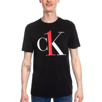 Calvin Klein CK One Graphic Crew Neck T-shirt Sort bomuld Large Herre