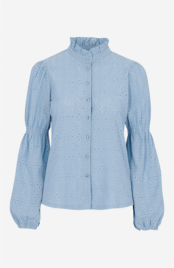 Bluse med hulmønster Milan