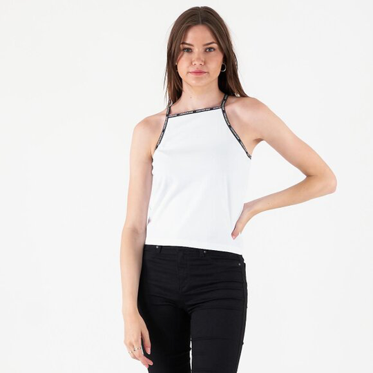 Logo trim tank top