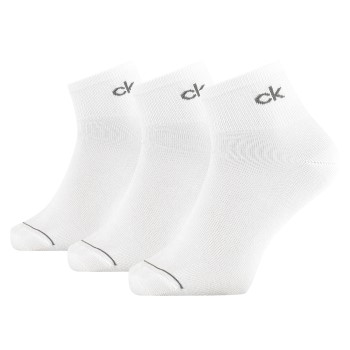 Calvin Klein Strømper 3P Nick Quarter Sock Hvid Str 40/46 Herre