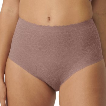 Sloggi Trusser ZERO Feel Lace 2.0 High Waist Brief Lysbrun Large Dame