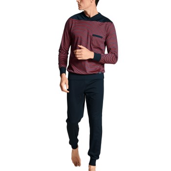 Calida Yellowbration Pyjama With Cuff Men Rødstribet bomuld Large Herre