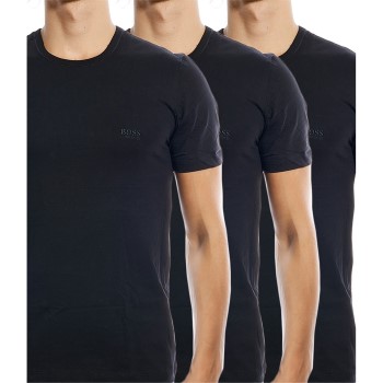 Hugo Boss 3P Classic Crew Neck T-shirt Sort bomuld Large Herre