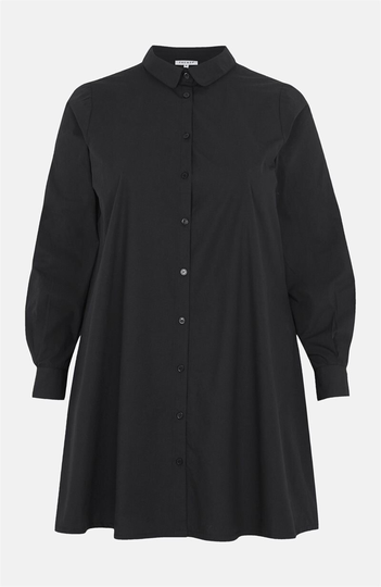 Lang skjorte i poplin Lady