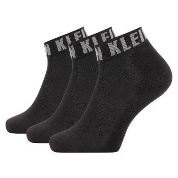 Calvin Klein Strømper 3P Drake Quarter Logo Cuff Sock Sort Str 40/46 Herre
