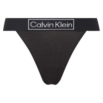 Calvin Klein Trusser Reimagined Heritage High Leg Thong Sort Large Dame