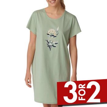 Triumph Lounge Me Cotton Nightdress 01 Mintgrøn bomuld 38 Dame
