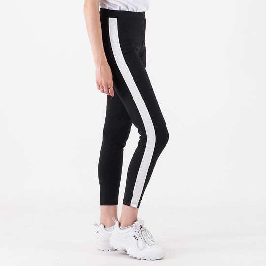 Mesh tape logo legging