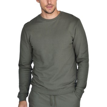 Bread and Boxers Organic Cotton Men Sweatshirt Oliven økologisk bomuld X-Large Herre