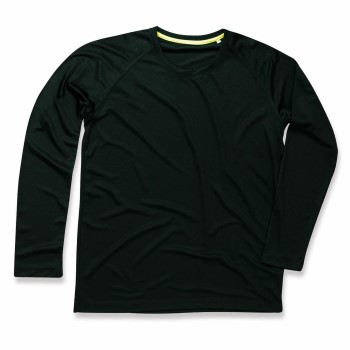 Stedman Active 140 Long Sleeve Sort polyester Large Herre