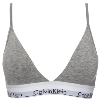 Calvin Klein Bh Modern Cotton Lightly Lined Triangle Grå Large Dame