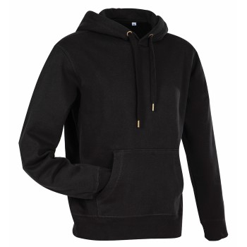 Stedman Men Active Sweat Hoodie Sort Large Herre