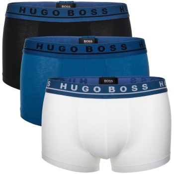 BOSS Trunk 3P Blå/Hvid bomuld Large Herre