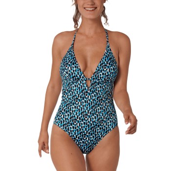 Sloggi Koh Tachai Padded Swimsuit Sort/Blå Small Dame