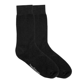 Bread and Boxers Socks Strømper 2P Sort Str 40/46 Herre