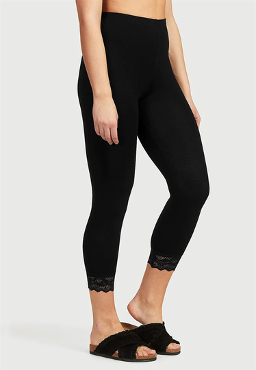 Caprileggings med blonde