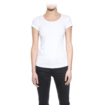 Bread and Boxers Crew Neck Woman Hvid økologisk bomuld Large Dame