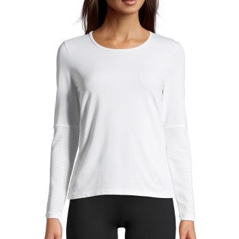 Casall Classic Iconic Long Sleeve Hvid polyamid 36 Dame