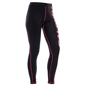 Salming Baselayer Pant Women Sort/Rosa polyester Large Dame