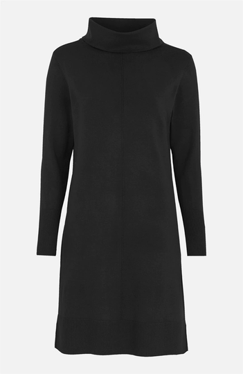 Fintstrikket kjole med polo