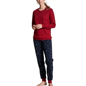 Calida Family and Friends Women Pyjama With Cuff Mørkblå bomuld Medium Dame