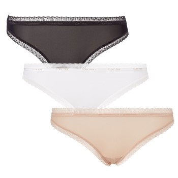 Calvin Klein Trusser 3P Bottoms Up Refresh Bikinis Flerfarvet nylon Medium Dame