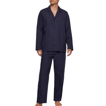 BOSS Urban Long Pyjama Blå Mønster bomuld Large Herre