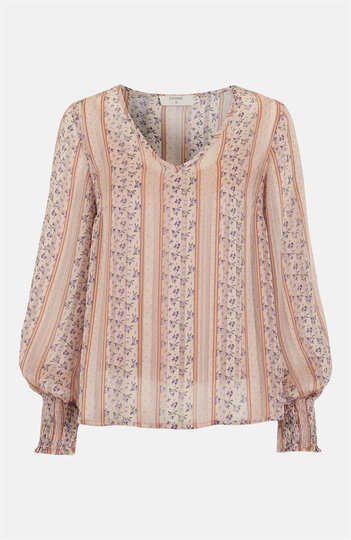 Mønstret bluse Sheena