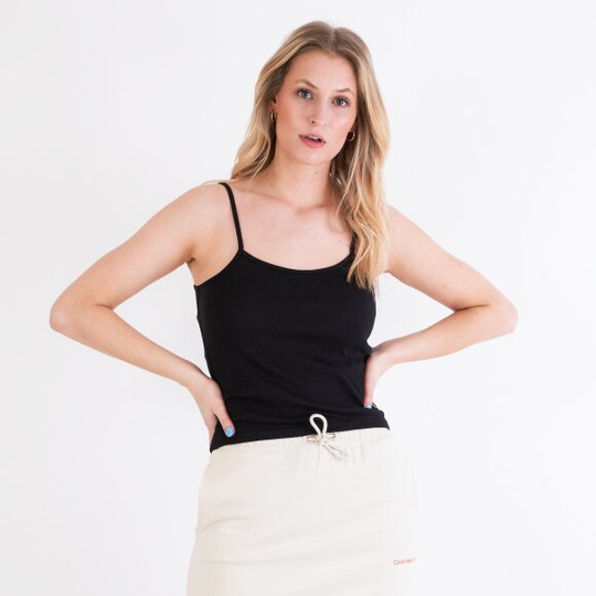 Ck rib strappy top