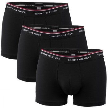 Tommy Hilfiger 3P Stretch Trunk Premium Essentials Sort bomuld Small Herre
