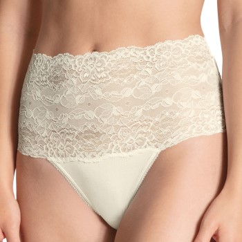 Calida Trusser Sensual Secrets Highwaist Lace Brief Creme Large Dame