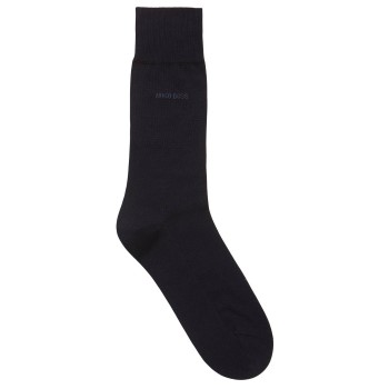 BOSS Business Mercerized Cotton George Finest Sock Strømper Marineblå merciseret bomuld Str 39/40 Herre