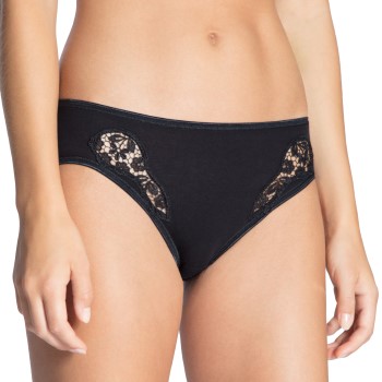 Calida Trusser Feminin Sense Minislip Sort bomuld Large Dame