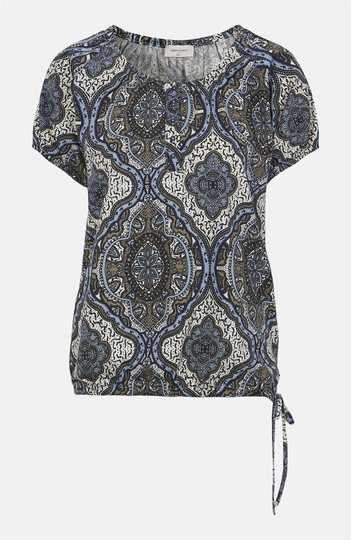 Mønstret jerseybluse Betina