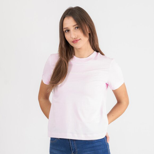 Shrunken institutional tee
