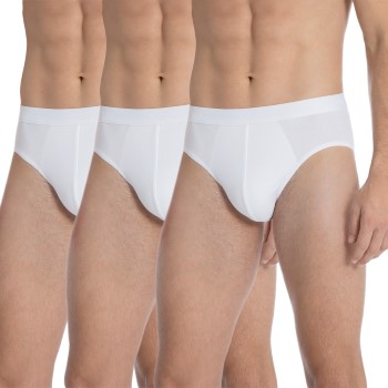 Calida 3P Natural Benefit Brief Hvid bomuld Large Herre