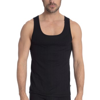 Calida Pure and Style Athletic Shirt Sort bomuld Large Herre