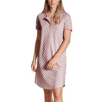 Calida Lovely Nights Sleepshirt Rosa Mønster bomuld Large Dame