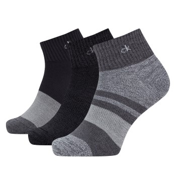 Calvin Klein Strømper 3P Blake Sustainable Quarter Sock Sort One Size Herre