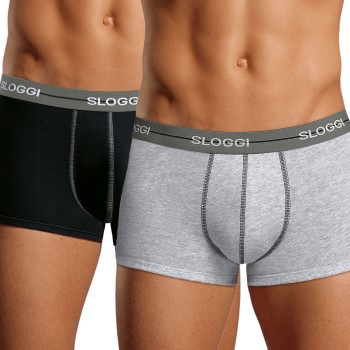 Sloggi 2P For Men Start Hip Ulig Farve bomuld Large Herre